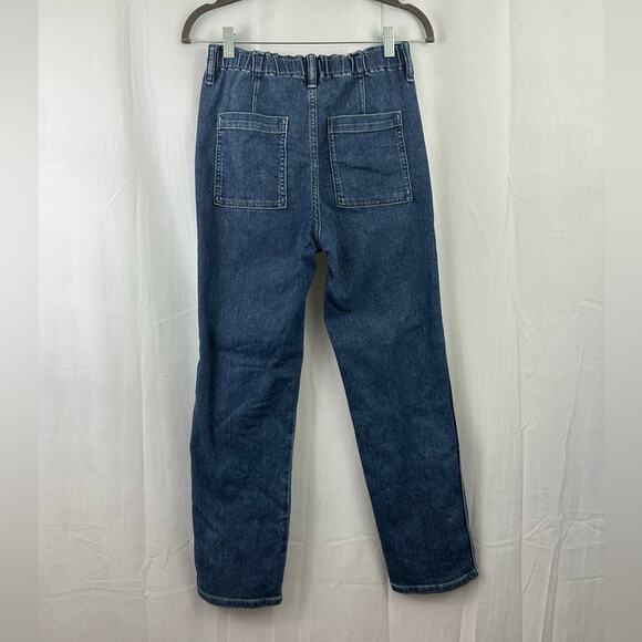 J. Crew Elastic-waist Seamed Straight Jean Women’s Size 25 - Picture 6 of 7